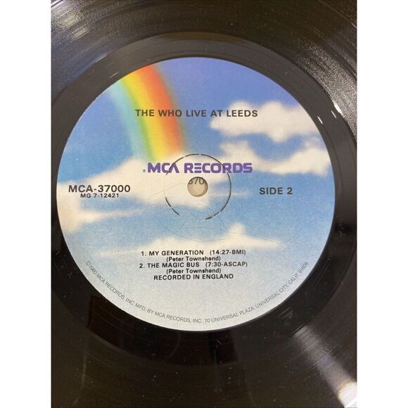 The Who Live At Leeds Vinyl Record 1980 - Picture 5 of 8